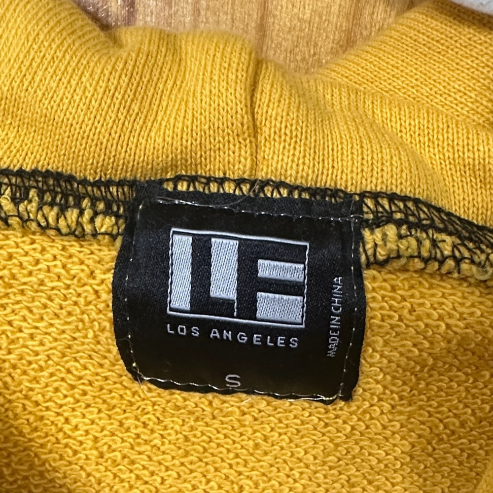 LF Yellow Hoodie with Black Drawstrings - Picture 2 of 3